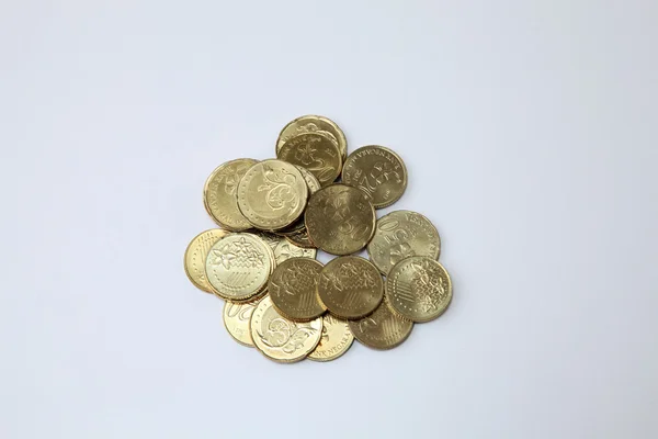 Top view of malaysia coins — Stock Photo, Image
