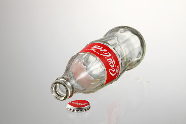 empty coca cola bottle