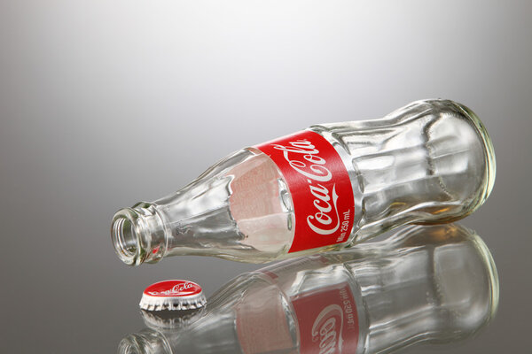empty coca cola bottle