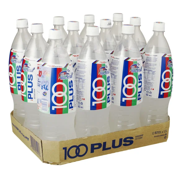 100 plus drinks bottles — Stock Photo, Image