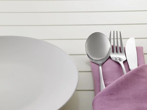 Table ware on table — Stock Photo, Image