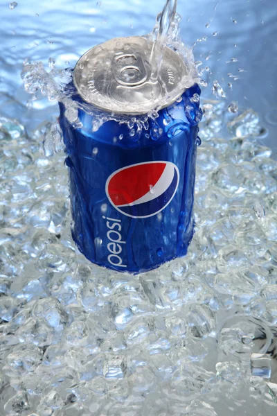 Kan av pepsi cola — Stockfoto