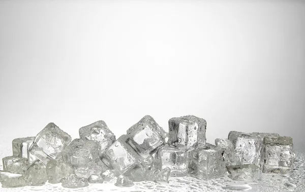 Cubos de gelo molhado — Fotografia de Stock