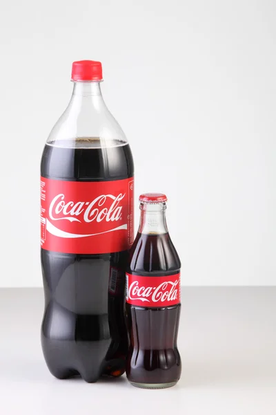 Coca cola bottles — Stock Photo, Image