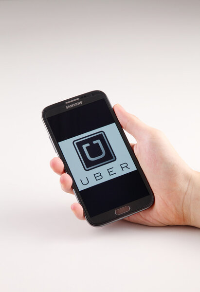 Human hand with phone