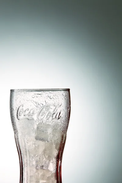 Coca cola glas — Stockfoto