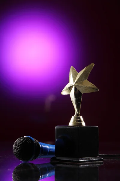 Golden star trophy — Stock Photo, Image