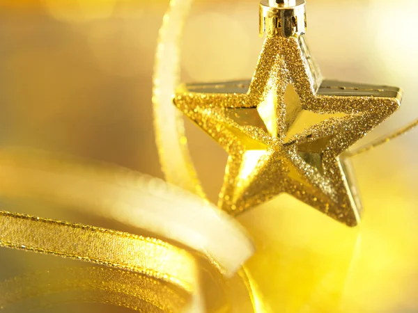 Golden star decoration — Stock Photo, Image