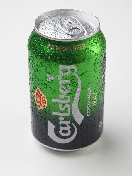 Can of beer Carlsberg — Stockfoto