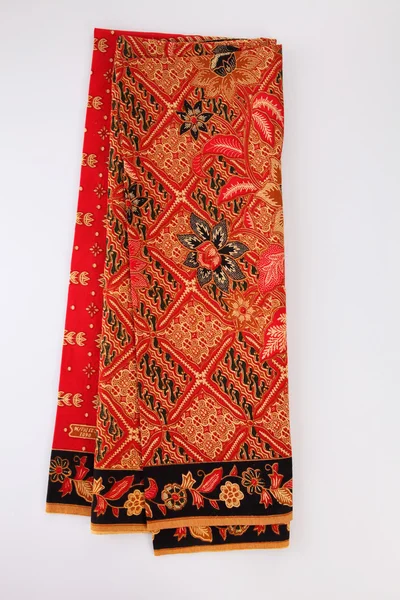 Tecido Batik com padrão — Fotografia de Stock