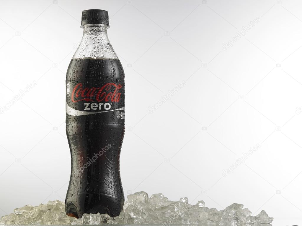 KUALA LUMPUR, MALAYSIA,  MARCH 24, 2015: Photo of a bottle of Coca-Cola bottle. The brand is one of the most popular soda products in the world and it is sold almost everywhere