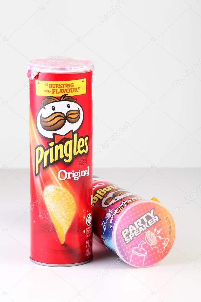 KUALA LUMPUR, MALAYSIA,  MAY 14, 2015: Owned by the Kellogg Company, Pringles is a brand of potato snack chips sold in 140 countries
