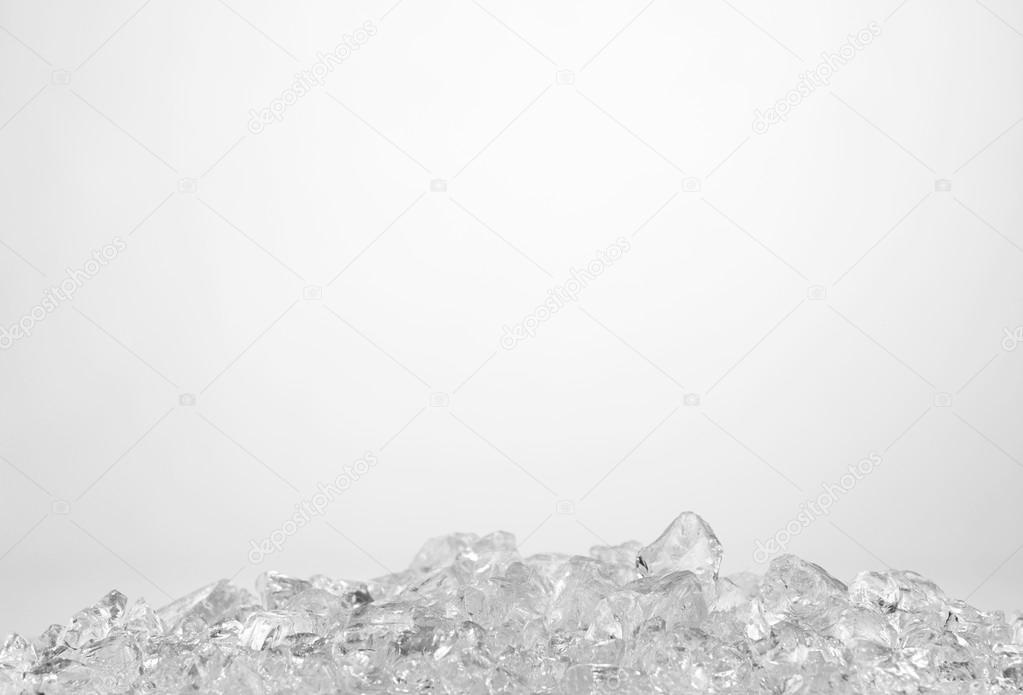 Wet ice cubes