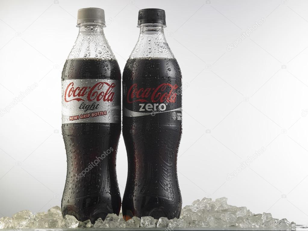 KUALA LUMPUR, MALAYSIA,  MARCH 24, 2015: Photo of group of Coca-Cola. The brand is one of the most popular soda products in the world and it is sold almost everywhere