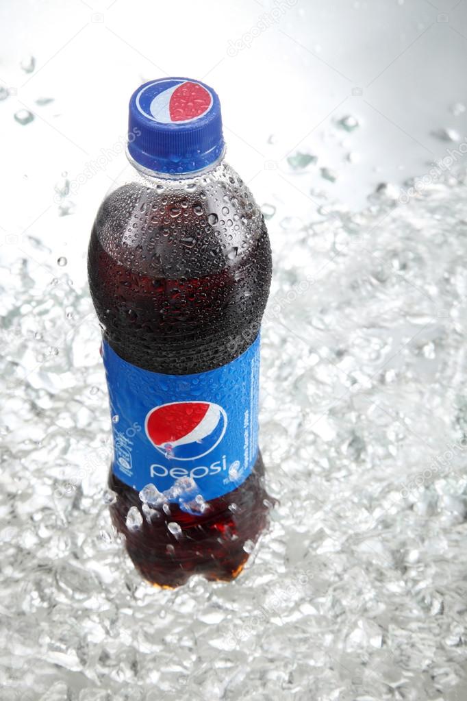 KUALA LUMPUR, MALAYSIA, MAY 14, 2015: Pepsi soft drink. Pepsi is a carbonated soft drink produced and manufactured by PepsiCo Inc. an American multinational food and beverage company.