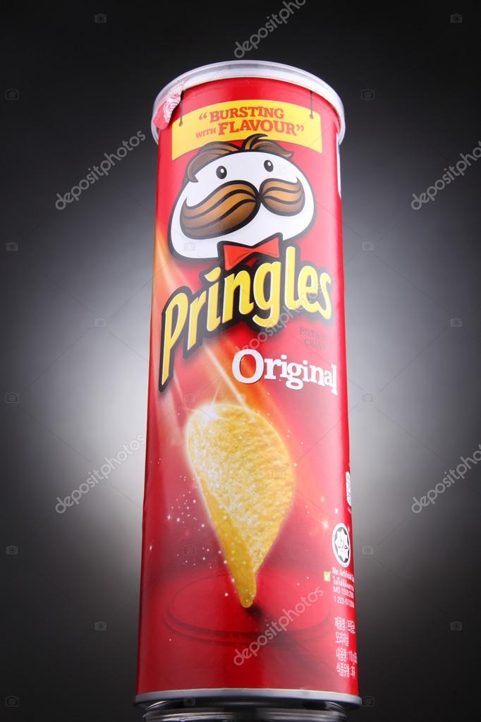 KUALA LUMPUR, MALAYSIA,  APRIL 27, 2015: Pringles Original potato chips