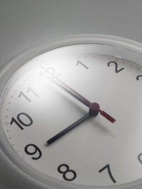 Bir analog saat yakın çekim