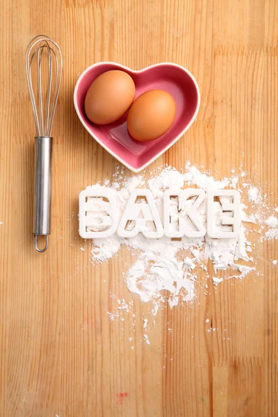 Concetto di cottura con uova — Foto Stock