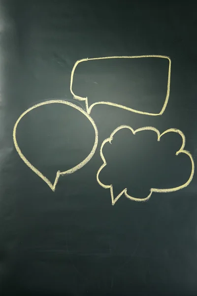 Sketch speech bubbles — Stock Photo, Image