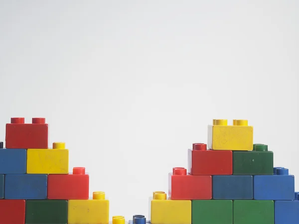 Plastic building blocks — Stock Photo, Image