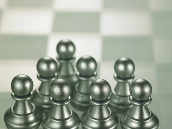 Chess figures view — Stock Photo, Image