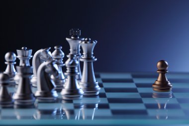 Satranç figürleri görünümü