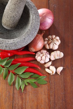 harç ve baharat masada