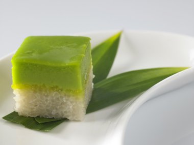 Malay pandan kremalı pasta