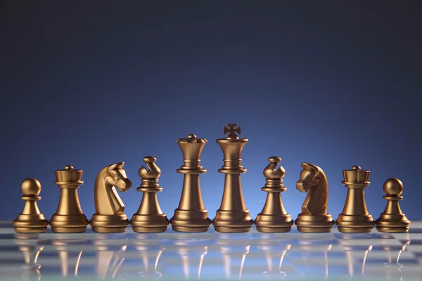 Vista figure scacchistiche — Foto Stock