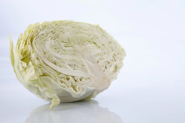 Cabbage sliced in half — Stock Photo, Image