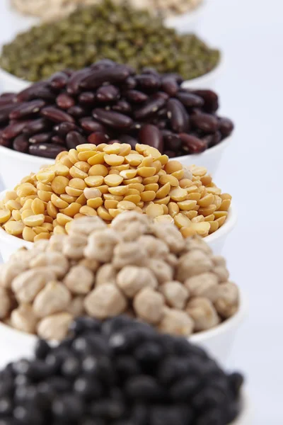 Assortment of different beans — Stock Photo, Image