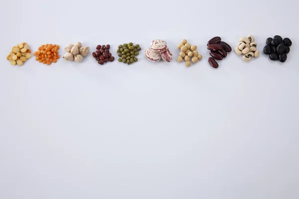 Sortiment verschiedener Bohnen — Stockfoto