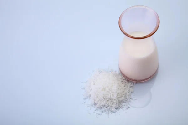 Frasco de leite de coco — Fotografia de Stock