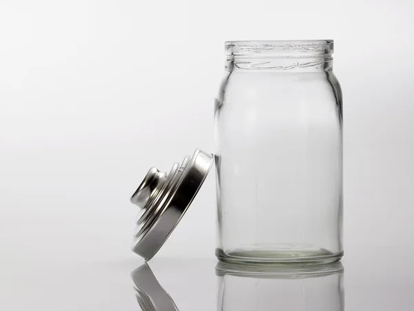 One clear container — Stock Photo, Image