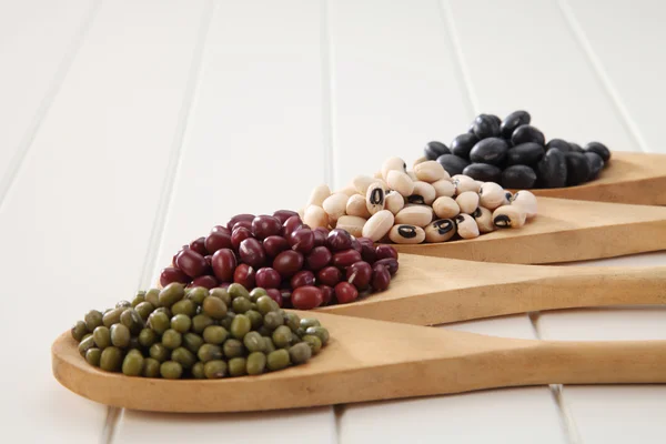 Assortment of different beans — Stock Photo, Image