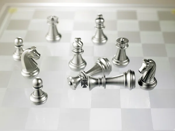 Chess figures view — Stock Photo, Image