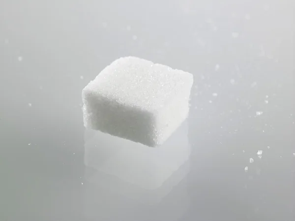 Witte suiker kubus — Stockfoto