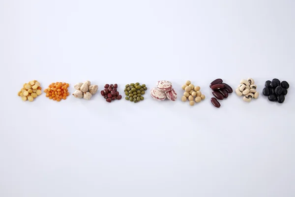 Sortiment verschiedener Bohnen — Stockfoto