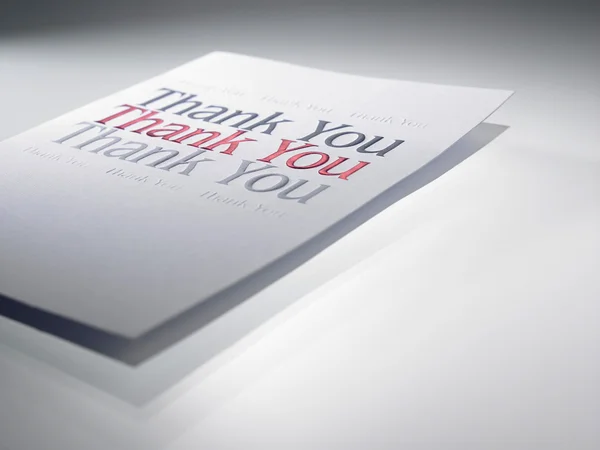 Thank you card — Stock Photo, Image