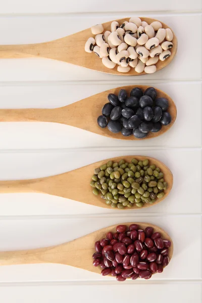 Assortment of different beans — Stock Photo, Image