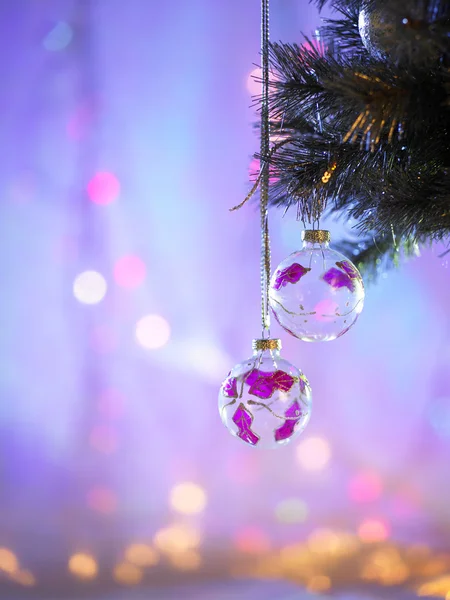 Bolas de Navidad de vidrio —  Fotos de Stock
