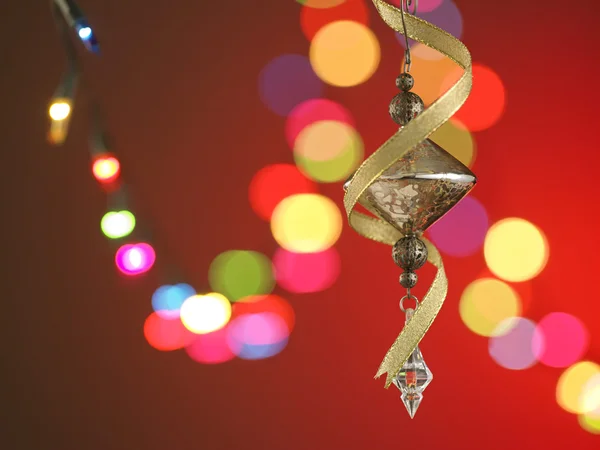 Golden christmas ornament — Stock Photo, Image