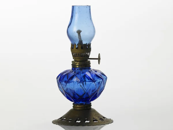 Lampe vintage bleu essence — Photo