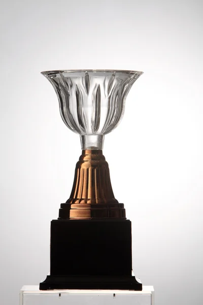 One crystal trophy — Stock Photo, Image