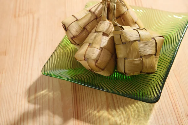 Ketupat - natural rice casing — Stock Photo, Image