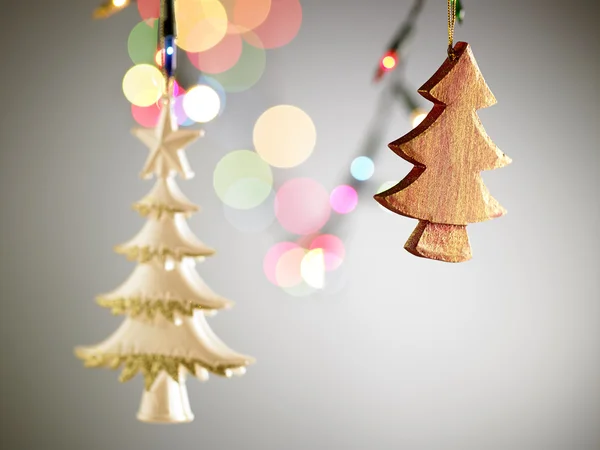 Vista de cerca de hermosas decoraciones de Navidad —  Fotos de Stock