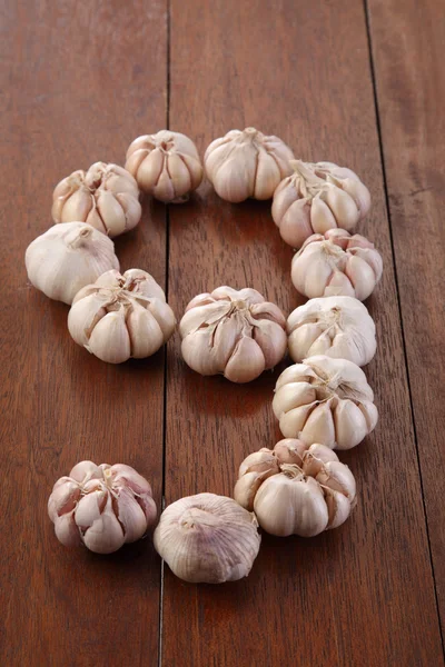 Fresh dryed garlic — Stock Photo, Image