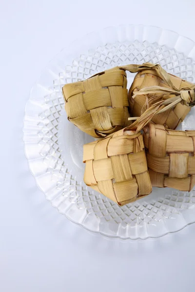 Ketupat - tripa de arroz natural — Foto de Stock