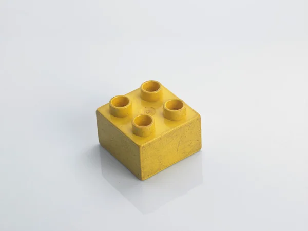 Plastic building block Stock Photo