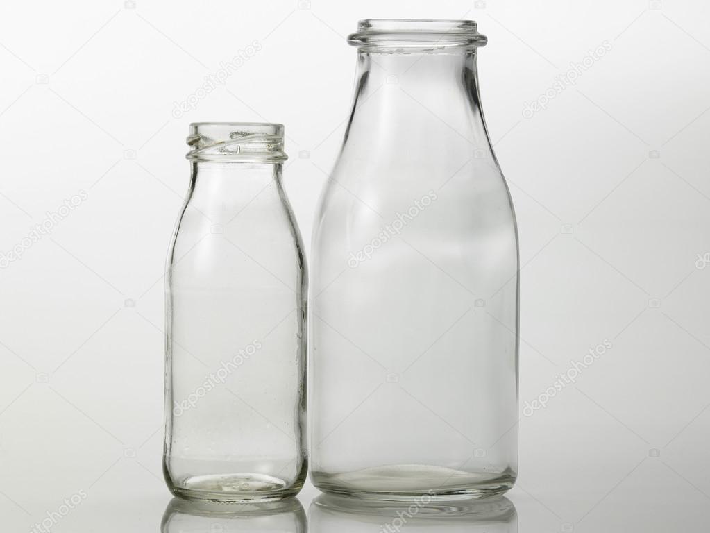 Two glass jars 
